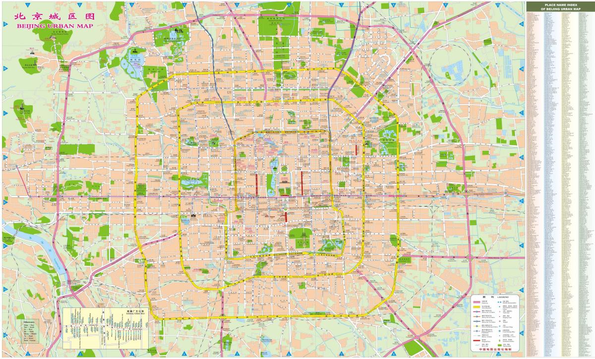 Mapa das ruas de Pequim (Pequim)